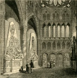 Północny transept opactwa westminsterskiego, 1830, 1881.