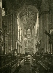 Katedra w Norwich. Chór, Patrząc na Wschód, 1898.