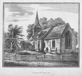 Kościół Norwood, ok. 1792 r.