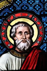 Kolegiata Notre-Dame Saint-Lazare, witraż, Saint Peter, Avallon, Francja