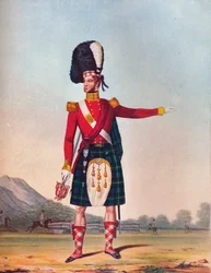 Oficer 92 Pułku Podhalańskiego Piechoty, ok. 1833 r. 1914
