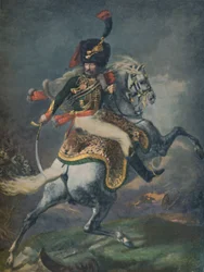 Oficer szarży szoferów konnych. Gwardia Cesarska, ok. 1812, 1896.