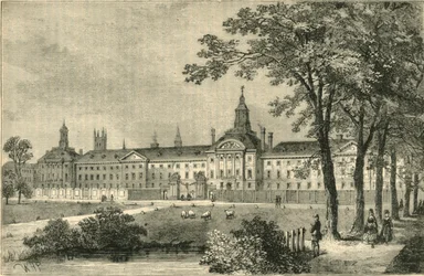 Stary szpital Bethlehem, Moorfields, około 1750, ok. 1872