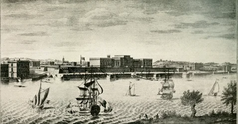Stary Fort William, od strony rzeki, 1754, 1925.