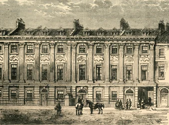 Stare domy przy Great Queen Street, South Side, 1850, 1881.