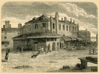 Stary targ Hungerford, 1881.