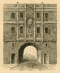 Stara Brama Ludowa, z druku wydanego ok. 1750, 1897.