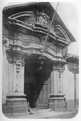Stare Santiago - Jeden z niewielu pozostałych domów, zbudowany podczas okupacji hiszpańskiej w latach 1750-1810, 1911