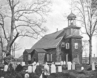 Old Swedes Church, Wilmington, Delaware, USA, ok. 1900.