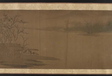 Stare drzewa i zimne wrony, w stylu dynastii Zhao Danian, Yuan lub Ming, XIV wiek.