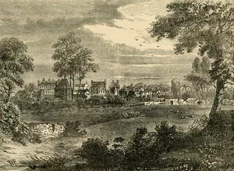 Stary Widok Kensington, około 1750, c1876.