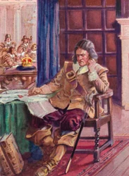 Oliver Cromwell 1599-1658 odmawiający korony, 1937