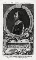 Oliver Cromwell, Lord Protektor Anglii, 1750
