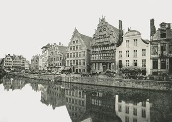 Na Bank of the Scheldt, Gandawa, Belgia, 1895.