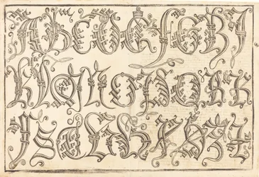 Alfabet ozdobny, 14801490.