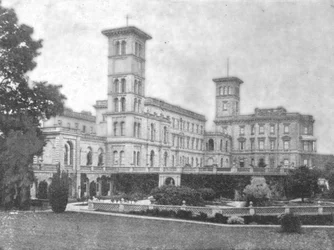 Osborne House w czasach Wiktorii, 1901.