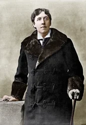 Oscar Wide, irlandzki pisarz, dowcip i dramaturg, ok. 1890 r.