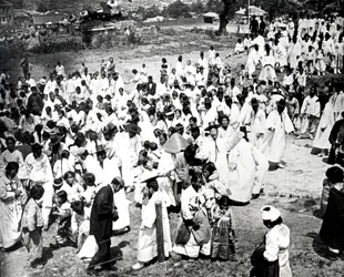 Spotkanie na świeżym powietrzu, Korea, 1900