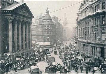 Przed Mansion House, City of London, 9 rano, c1901 1901
