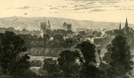 Oxford, z Headington Hill, 1898.