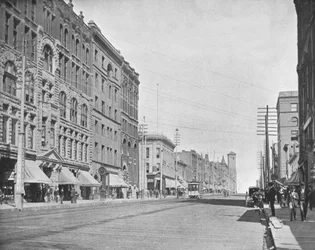 Pacific Avenue, Tacoma, Waszyngton, USA, ok. 1900.