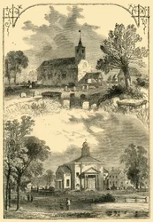 Kościół Paddington: 1750 i 1805, c1876.