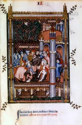 Pogańscy kapłani witają Sisinniusa u bram Paryża, 1317