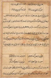 Strona z Opowieści papugi Tuti-nama: strona tekstowa, c. 1560.