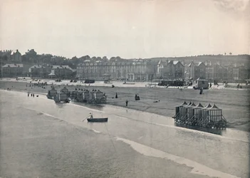 Paignton - Piaski, z molo, 1895