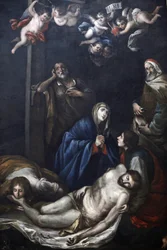 Obraz w Chiesa del Carmine, Martina Franca, Apulia : Chrystus zdjęty z krzyża, Martina Franca, Włochy