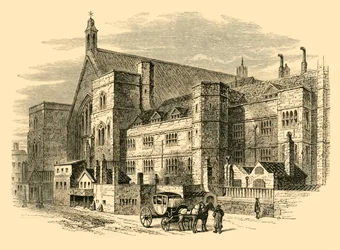 Dziedziniec Pałacowy w XVIII wieku, 1881.