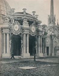 Międzynarodowa Wystawa Panama-Pacyfik: główne wejście do Pałacu Ogrodnictwa, 1915