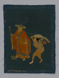 Tkanina meblowa panelowa, Chiny, okres Kangxi, dynastia Qing 1644-1911, 180050.