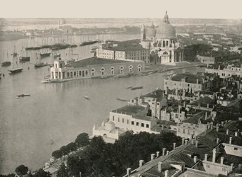 Panorama Wenecji, Włochy, 1895.