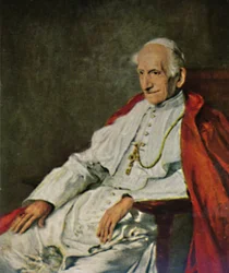 Papież Leon XIII 1810-1903. - Obraz Fülöpa, 1934.