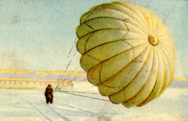 Lądowanie na spadochronie, 1932.