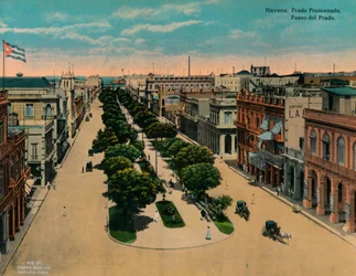 Paseo del Prado, Hawana, Kuba, ok. 1920 r.