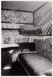 Kabina pasażerska nocą, LZ 127 Graf Zeppelin, 1933