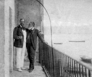 Paul Deroulede, francuski pisarz i polityk oraz Jean Mounet-Sully, francuski aktor, 1899