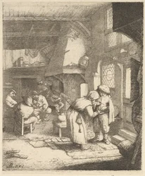 Chłop płacący rachunek, 1610-85.