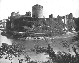 Zamek Pembroke, Pembrokeshire, Walia, 1894.