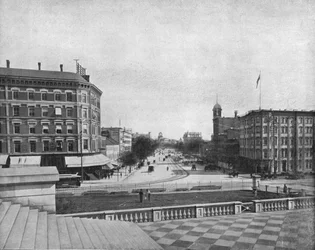 Pennsylvania Avenue, Waszyngton DC, USA, ok. 1900.