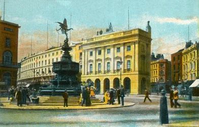 Piccadilly Circus, Londyn, ok. 1910.