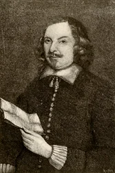 Obraz Edwarda Winslowa w purytańskim stroju, 1644, 1937.