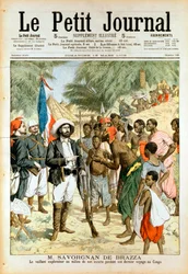 Pierre-Paul-Francois-Camille Savorgnan de Brazza , francuski odkrywca i założyciel Brazzaville, 1905