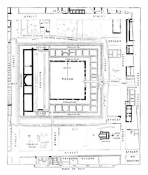 Plan Forum, Silchester, 1902