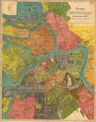 Plan Piotrogrodu, 1918.
