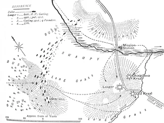 Plan bitwy pod Ghingilovo, ok. 1880