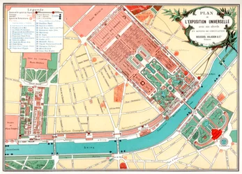 Plan Wystawy Powszechnej, Paryż, 1889