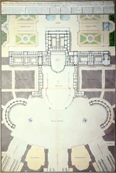 Plany transformacji Wersalu, Francja, 1780